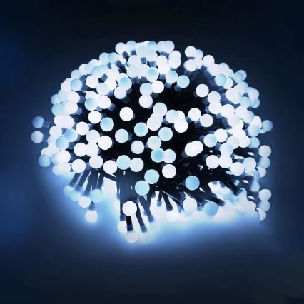Aigostar - Декоративна зовнішня LED-гирлянда 100 світлодіодів/8 функцій 10 м IP44 холодний білий