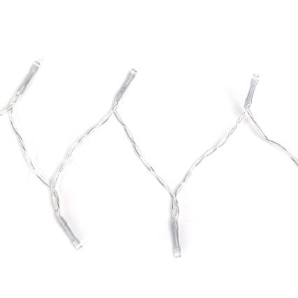 Aigostar - зовнішня LED-гірлянда 100xLED/8 функцій/3xAA 10,3m IP44 холодно-білий