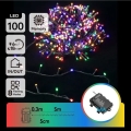 Aigostar - LED зовнішня гірлянда 100xLED/8 функцій 3xAA 5,3 m IP44 багатоколірна