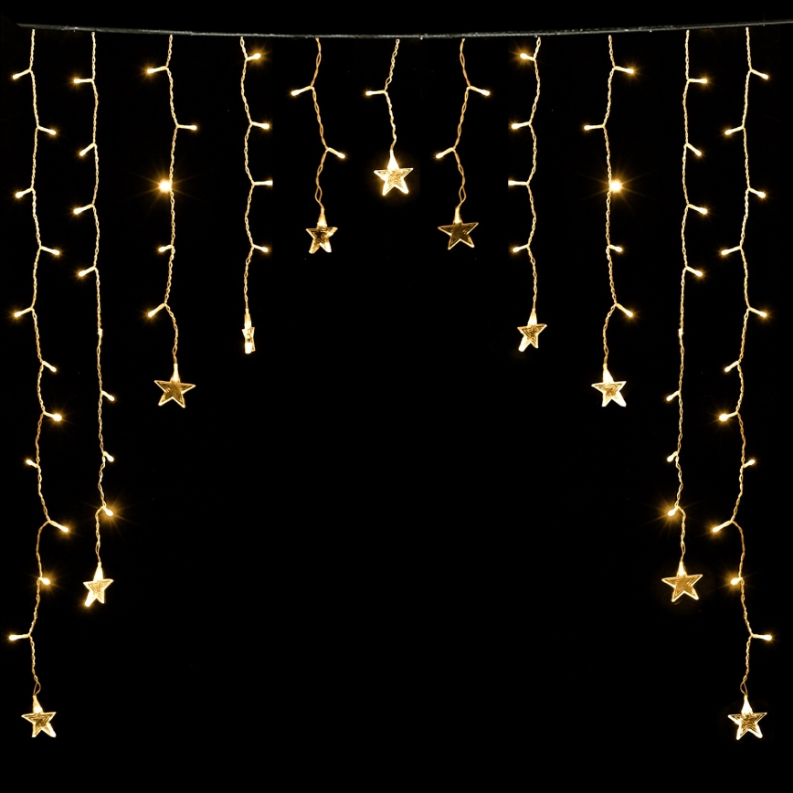 Aigostar - LED зовнішня гірлянда 168xLED/8 функцій 3x1,5m IP44 тепле біле у формі зірок