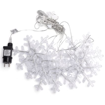 Aigostar - LED вулична гірлянда 84xLED/8 функцій 1,2x1m IP44 холодне біле, сніжинки