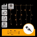 Aigostar - LED-зовнішня різдвяна гірлянда 100xLED/8 режимів 5x0,4м IP44 тепле біле