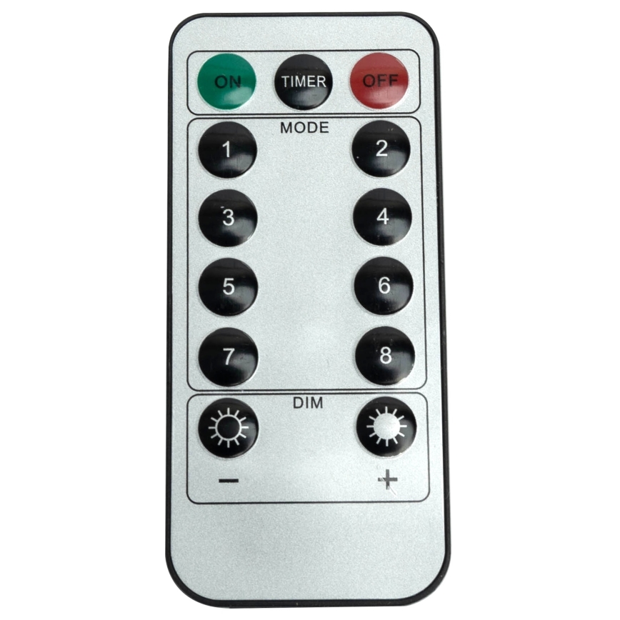 Aigostar - Світлодіодна зовнішня різдвяна гірлянда 120xLED/6W/230V/8 функцій 3x0,6m IP44 холодний білий + дистанційне керування