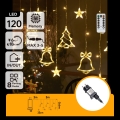Aigostar - LED зовнішня різдвяна гірлянда 120xLED/8 функцій 3x0,6m IP44 теплий білий + пульт дистанційного керування