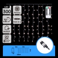 Aigostar - LED зовнішня різдвяна гірлянда 300xLED/8 функцій 3x1m IP44 холодне біле + дистанційне керування