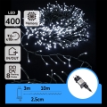 Aigostar - LED зовнішня різдвяна гірлянда 400xLED/8 функцій 13m IP44 холодний білий