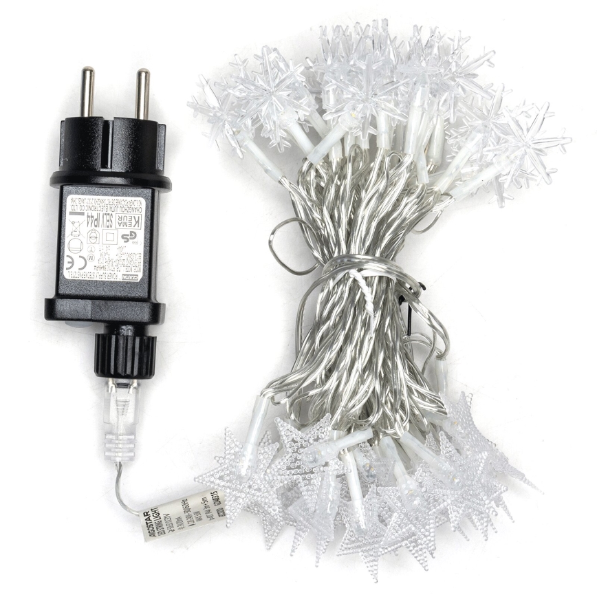 Aigostar - LED зовнішня різдвяна гірлянда, 50 LED, 8 режимів, 8 м, IP44, тепле біле