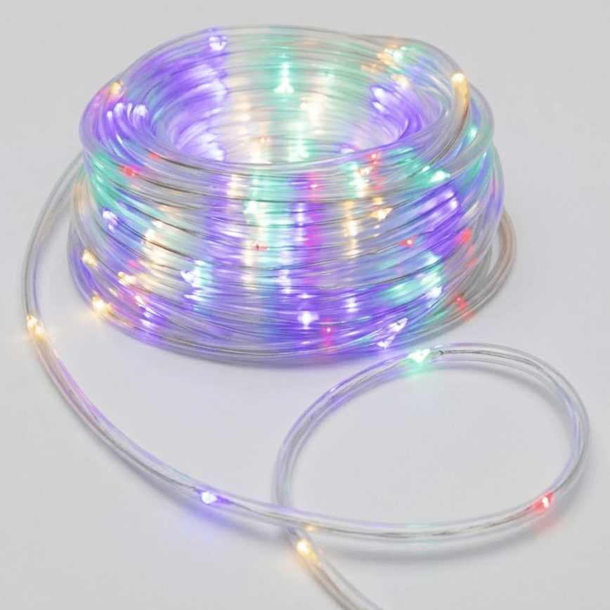 Aigostar - LED зовнішня різдвяна гірлянда 50xLED/8 режимів, 3xAA, 5,3 м, IP44, багатобарвна