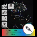 Aigostar - LED зовнішня різдвяна гірлянда 600xLED/8 функцій 18m IP44 багатоколірна