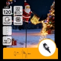 Aigostar - LED зовнішня різдвяна прикраса 120xLED/8 функцій 80 cm IP44 Santa/теплий білий