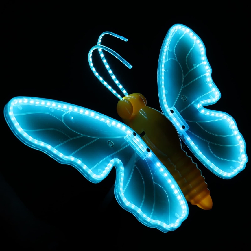 Aigostar - LED вулична декоративна прикраса 246xLED/9W/230V 42 см IP44 метелик/синій