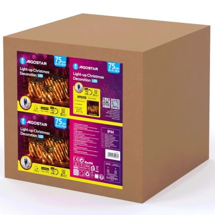 Aigostar- LED зовнішня різдвяна прикраса 3,6W/31/230V 2700K 20/25/30cm IP44 подарунки