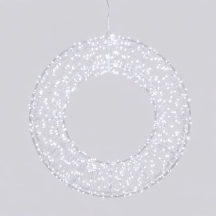 Aigostar - LED вулична різдвяна прикраса 540xLED/6W/230V IP44 холодне біле світло 45cm кільце