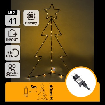 Aigostar - LED зовнішня різдвяна прикраса LED/3,6W/230V 40 cm IP44 теплий білий