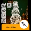 Aigostar - LED зовнішня різдвяна прикраса LED/3,6W/31/230V 2700K 90 cm IP44 сніговик