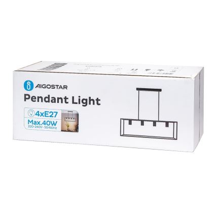 Aigostar - Люстра на штанзі 4xE27/40W/230V