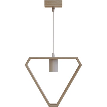 Aigostar - Lustr suspendat 1xE27/60W/230V bej