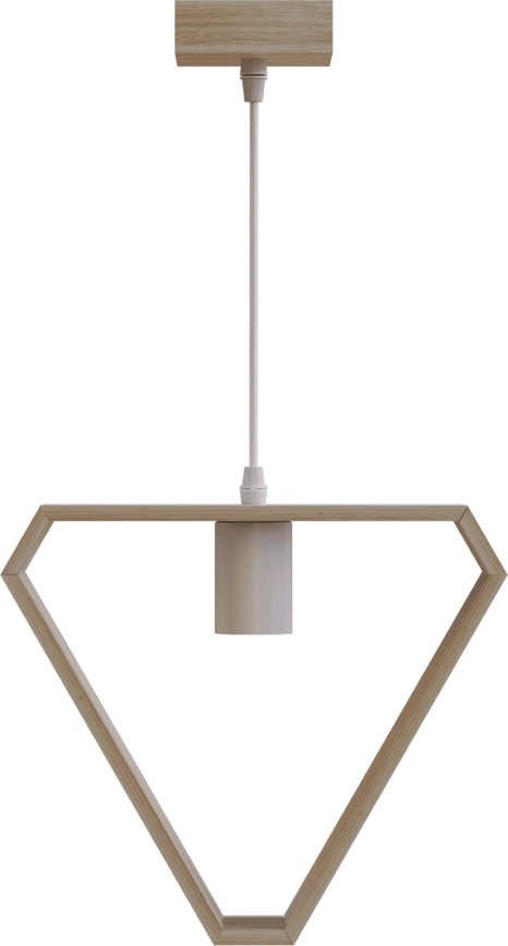 Aigostar - Lustr suspendat 1xE27/60W/230V bej