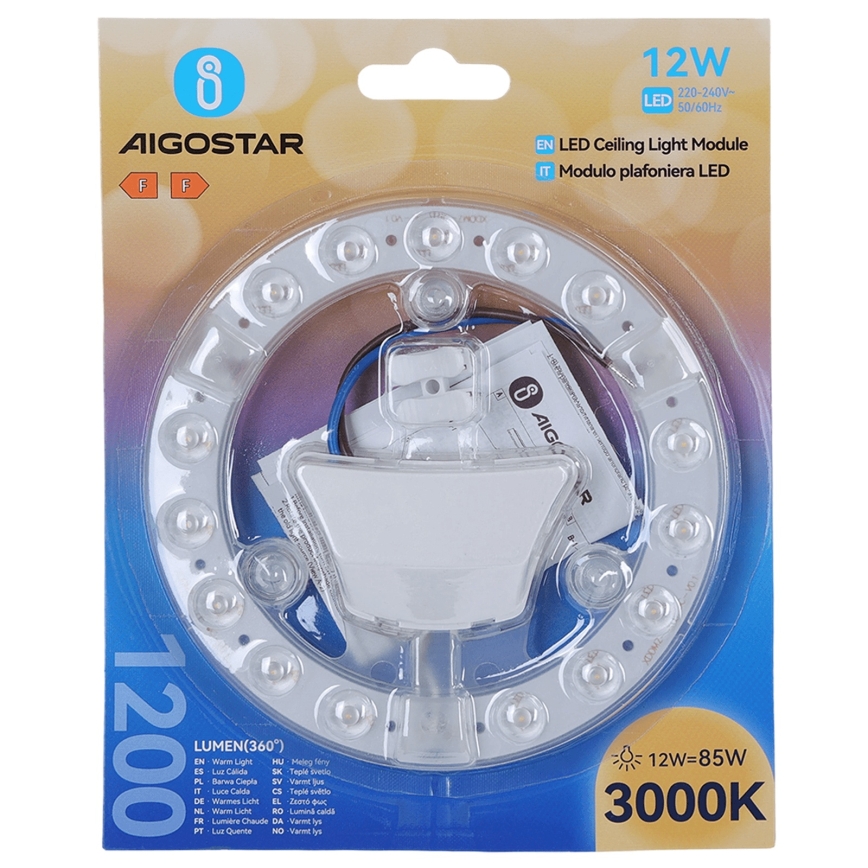 Aigostar - магнитный LED-модуль LED/12W/230V 3000K