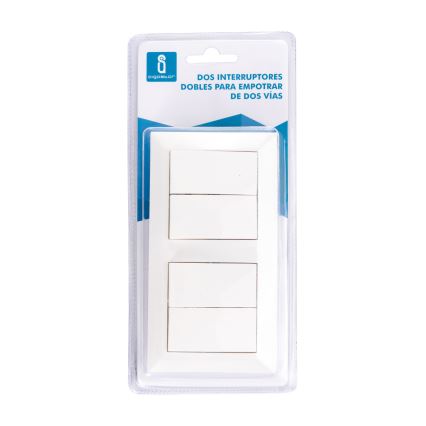 Aigostar - НАБІР 2x Домашній вимикач 2-кнопковий 250V/10A