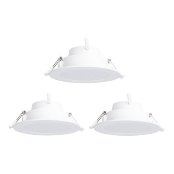 Aigostar - НАБІР 3 x LED RGBW Стельовий вбудований світильник з регулюванням яскравості MESH LED/6W/230V 2700K-6500K діаметр 11,5 см