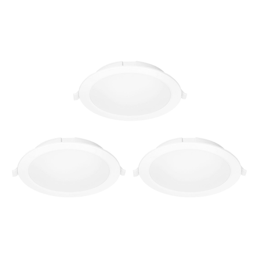 Aigostar - НАБІР 3x LED RGB Стельовий вбудований світильник з регулюванням яскравості MESH LED/15W/230V 2700K-6500K діаметр 17 см