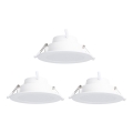 Aigostar - НАБІР 3x LED RGBW Стельовий вбудований світильник з регулюванням яскравості MESH LED/9W/230V 2700K-6500K діаметр 14,5 см