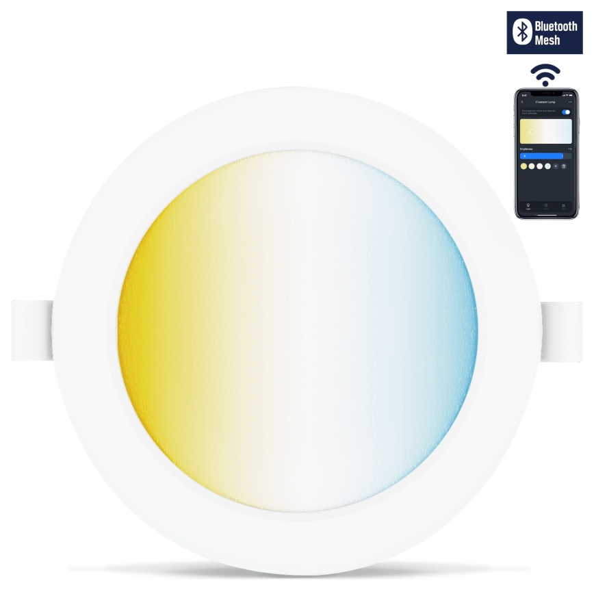 Aigostar - НАБІР 3x Стельовий вбудований LED світильник з регулюванням яскравості MESH LED/6W/230V 2700K-6500K діаметр 11,5 см