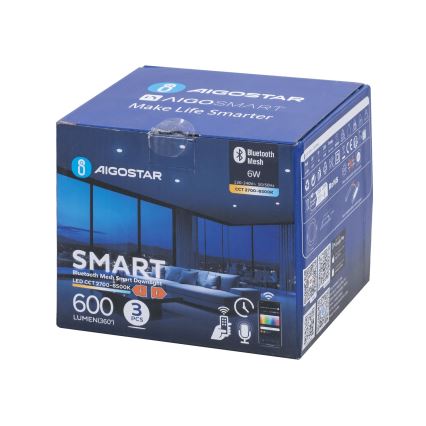 Aigostar - НАБІР 3x Стельовий вбудований LED світильник з регулюванням яскравості MESH LED/6W/230V 2700K-6500K діаметр 11,5 см