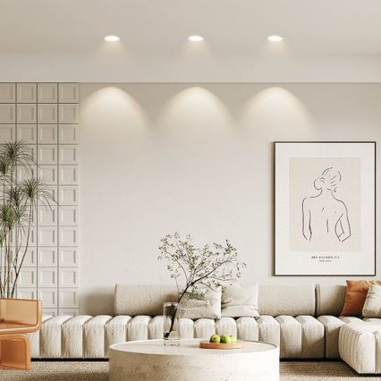 Aigostar - НАБІР 3x Вуличний вбудований стельовий LED світильник LED/4,8W/230V 4000K IP65 білий