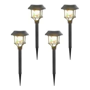 Aigostar - НАБІР 4x Світлодіодна RGB лампа на сонячній батареї LED/0,2W/2V IP44
