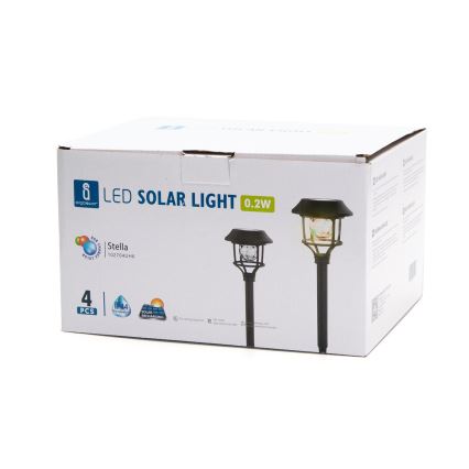 Aigostar - НАБІР 4x Світлодіодна RGB лампа на сонячній батареї LED/0,2W/2V IP44
