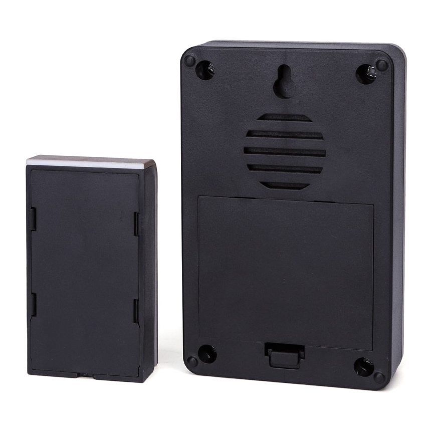 Aigostar - НАБОР 2x Беспроводной дверной звонок 3xAA/12V IP44 черный