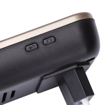 Aigostar - НАБОР 2x Беспроводной дверной звонок в розетку 230V/12V IP44 черный/медный