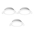 Aigostar - НАБОР 3x Светодиодный встроенный уличный светильник LED/4,8W/230V 3000K IP65 белый