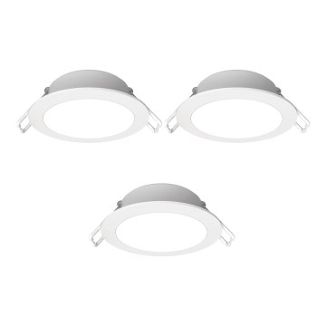 Aigostar - НАБОР 3x Светодиодный встроенный уличный светильник LED/4,8W/230V 4000K IP65 белый