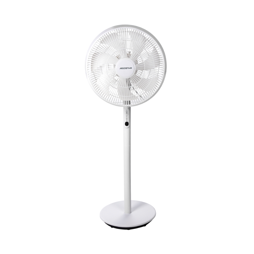 Aigostar - Напольный вентилятор 45W/230V белый + дистанционное управление