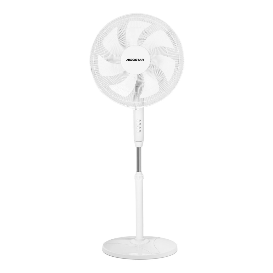 Aigostar - Напольный вентилятор 60W/230V белый