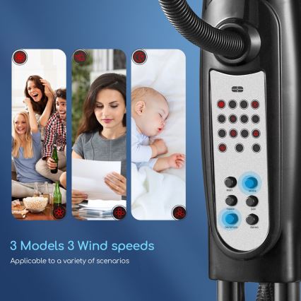 Aigostar - Напольный вентилятор с распылителем воды 75W/230V + пульт ДУ