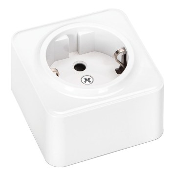 Aigostar - Настенная розетка для дома SCHUKO 250 В белая