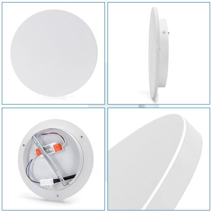 Aigostar - Настенный LED-светильник LED/12W/230V 6500K 25 cm белый