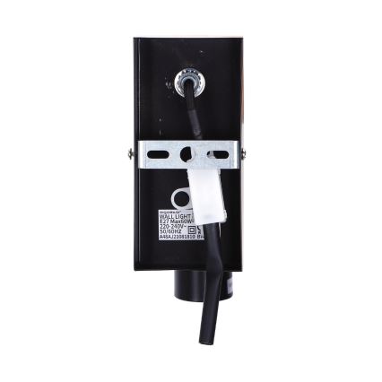 Aigostar - Настенный светильник 1xE27/60W/230V коричневый/черный