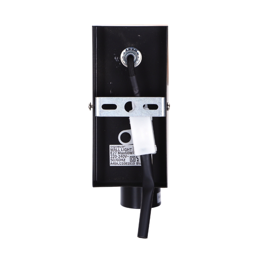 Aigostar - Настенный светильник 1xE27/60W/230V коричневый/черный