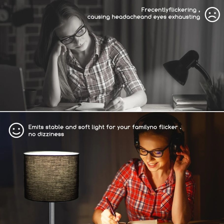 Aigostar - Настільна лампа 1xE14/40W/230V чорний