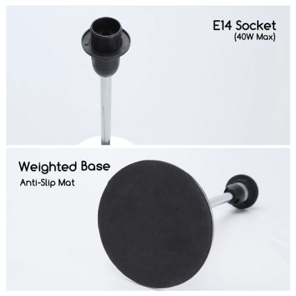 Aigostar - Настільна лампа 1xE14/40W/230V чорний