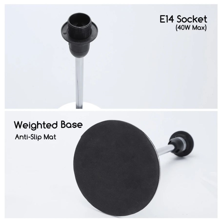 Aigostar - Настільна лампа 1xE14/40W/230V чорний