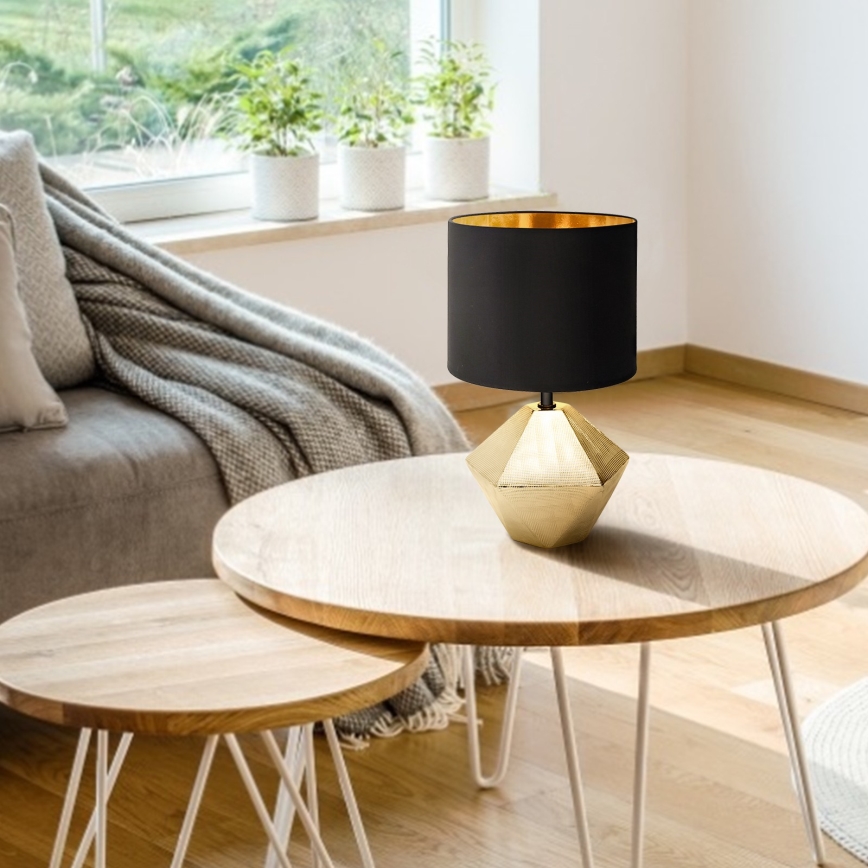 Aigostar - Настільна лампа 1xE14/40W/230V золотий/чорний