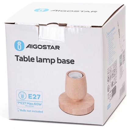 Aigostar - Настільна лампа 1xE27/60W/230V бежевий