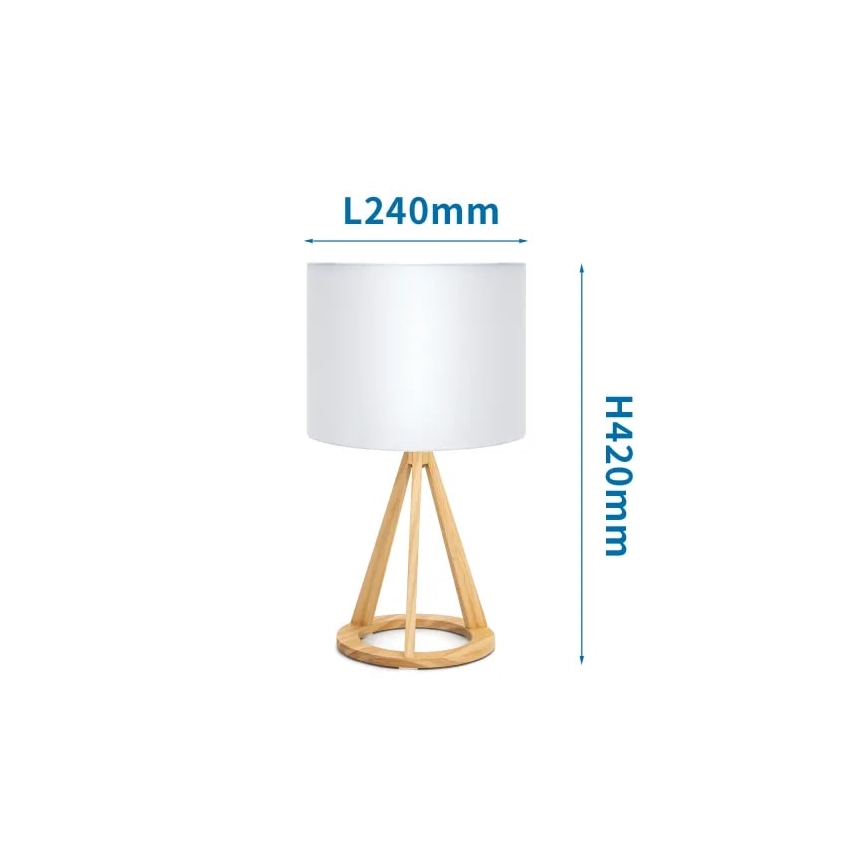 Aigostar - Настільна лампа 1xE27/60W/230V сосна
