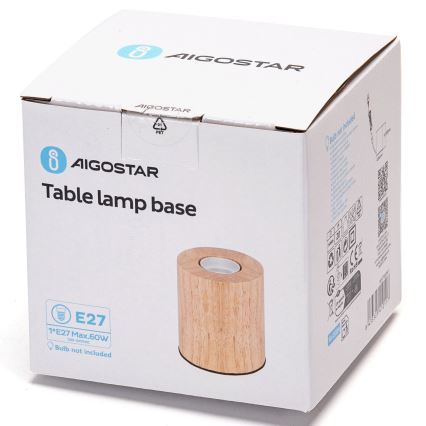 Aigostar - Настільна лампа 1xE27/60W/230V каучук